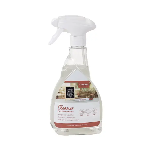 Europel Reiniger Spray - 500 Ml - Voor Watervaste Krijtmarkers - Tegen Hardnekkige Vlekken thumbnail