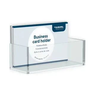 Europel 350090 Visitenkartenhalter Acryl Transparent