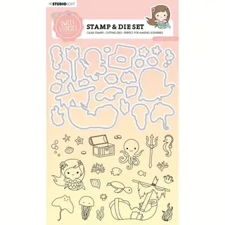 Studio Light Sweet Stories Stamp & Cutting Die Under The Sea