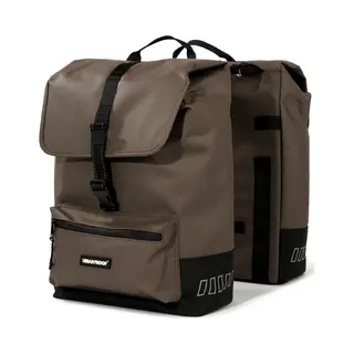 Gerecyclede Dubbele Fietstas Urban Proof Cargo 38L 30 X 15 X 42 Cm - Bruin