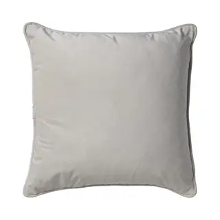Dutch Decor Finn - Sierkussen 45x45 Cm - Velvet - Effen Kleur - Snow White - Wit - Inclusief Binnenkussen - Luxe Kussens Voor Woonkamer & Bank