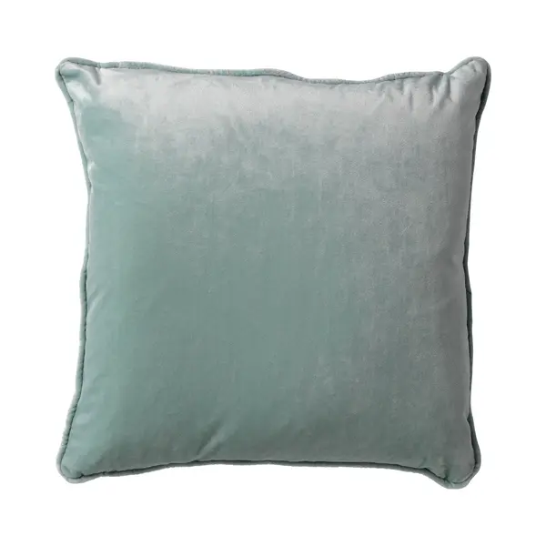 Dutch Decor Finn - Sierkussen 45x45 Cm - Velvet - Effen Kleur - Jadeite - Lichtgroen - Inclusief Binnenkussen - Luxe Kussens Voor Woonkamer & Bank thumbnail