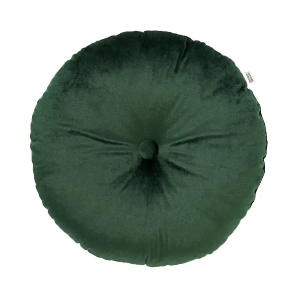 Dutch Decor - Olly - Sierkussen Ø38 Cm - Rond Velvet - Mountain View - Groen thumbnail