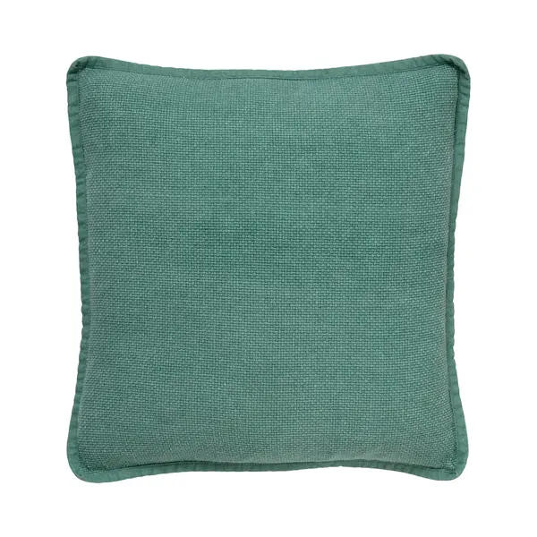 Dutch Decor Bowie - Kussenhoes 45x45 Cm - Gewassen Katoen - Sagebrush Green - Groen - Met Rits - Zonder Binnenkussen thumbnail