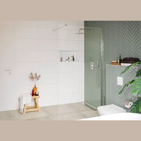 Saqu Modulo Inloopdouche Incl. Antikalk 110x210cm Chroom thumbnail
