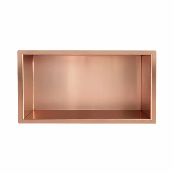Saqu Shine Inbouwnis 60x30x10 Cm Geborsteld Koper thumbnail