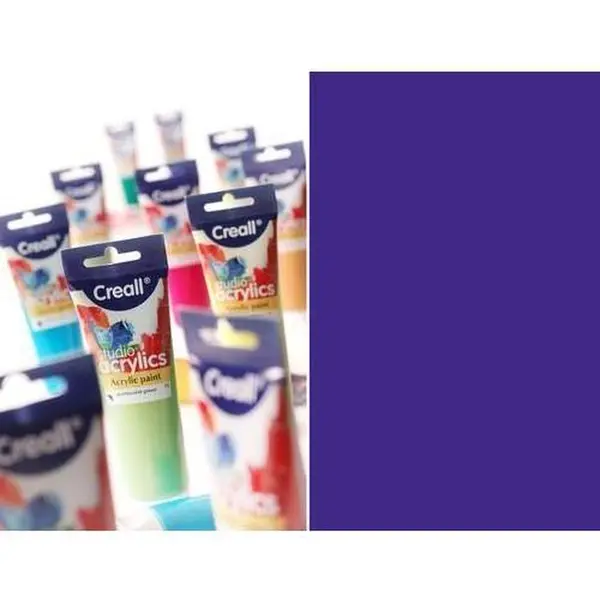 Creativ company Acrylverf – Paarse Verf – Acrylaatverf – Acrylic Paint – Hobbyverf – Sneldrogend – Violet (#25) – Dekkend – Creall Studio – 120 Ml thumbnail