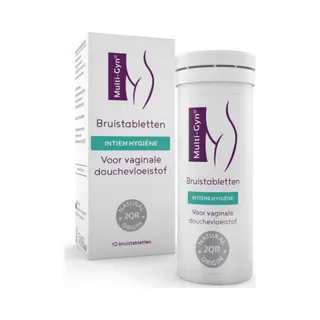 Multi-Gyn Intieme Hygiëne Bruistabletten Voor Vaginale Douchevloeistof 10 Tabletten