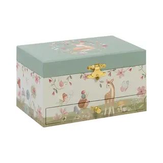 Little Dutch Schmuckkästchen Schmuckschatulle Mit Schublade Und Musik Und Drehendem Reh Für Mädchen Grün - Fairy Garden