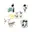 Multicolor, zwart wit