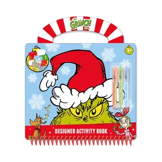 The Grinch Totum Designer Actitiviteitenboek Vakantie Doeboek Tekenen, Schrijven, Stickeren - Creatief Speelgoed Jongens En Meisjes