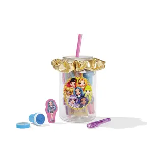 Totum Rainbow High Stationery Jar With A Lid, Reusable Straw, Scrunchie And Various Stationery. Suits Ages 3 Years +