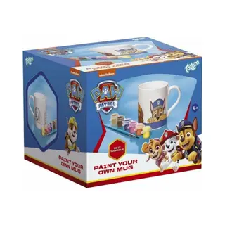 Paw Patrol Speelgoed Totum Inkleur Beker Mok Beschilderen - Knutselen Keramiek Incl. Verf En Penseel Creatief Speelgoed Cadeau Jongens En Meisjes