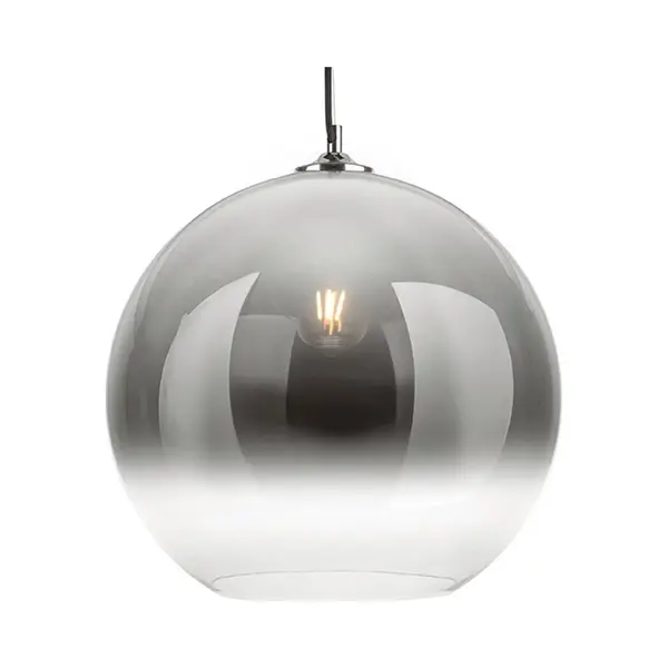 Leitmotiv Hanglamp Bubble - Chroom Schaduw - 36, 5x40cm - Scandinavisch - Hanglampen Eetkamer, Slaapkamer, Woonkamer thumbnail