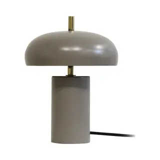 Leitmotiv Joya - Tafellamp - Elegante Gouden Accenten - Donkergrijs - 18x18x24cm