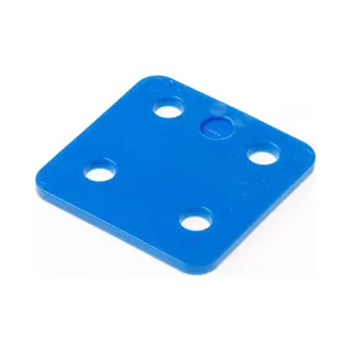 Gb Drukplaten 4Mm 70X70mm Blauw Kunststof - 48 Stuks