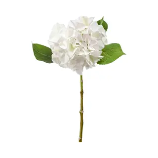 Emerald Kunstbloem Hortensia Tak - Challenge - 47 Cm - Wit - Kunst Zijdebloem - Hydrangea