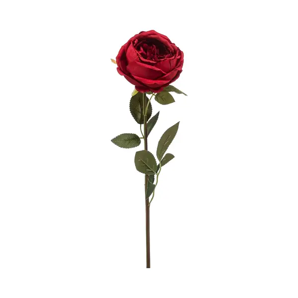 Emerald - Kunstbloem Roos Joelle 65cm Rood - Kunstplant Voor Binnen thumbnail