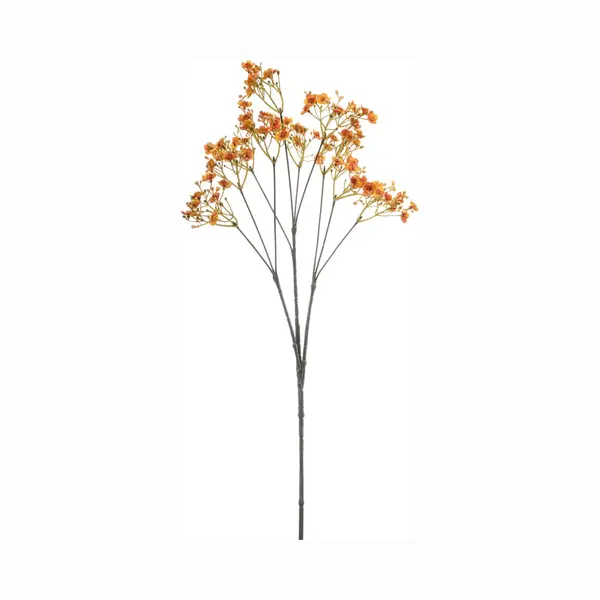 Emerald - Kunstbloem Gipskruid 68cm Oranje - Kunstplant Voor Binnen thumbnail