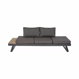 Tuinbankje.nl Arezzo 2-in-1 Loungebank/ligbed Aluminium