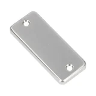 Ami Afdekrozet - Rechthoek - 83x34x7mm - Blind - Aluminium F-1