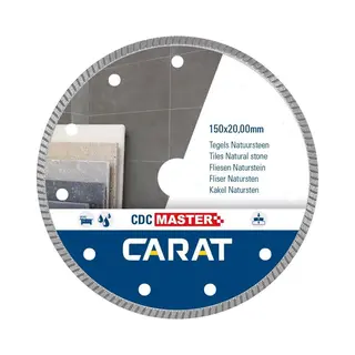 Carat, Zaagbladen, CDCM150200 Diamanttrennscheibe Fliesen / Naturstein Cdc Master 150x20, 0MM