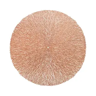 Unique Living Placemat Ciara Rond 38cm Koper