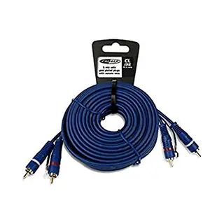 Caliber CL195 audio kabel 5 m 2 x Rca Blauw