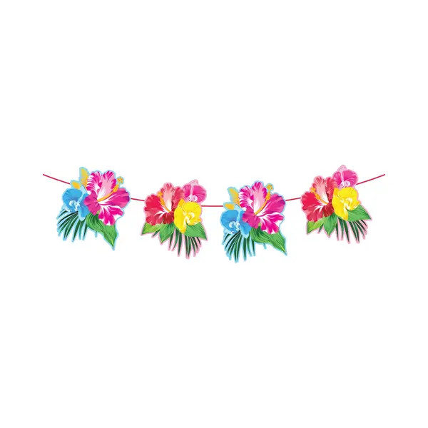 Folat Party Girlande Hawaii Tropische Blume 6 M thumbnail