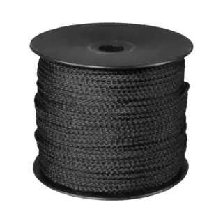 PasschierTerpo Gevlochten Koord – 100 Meter – 1mm - Zwart – Touw - Haspel
