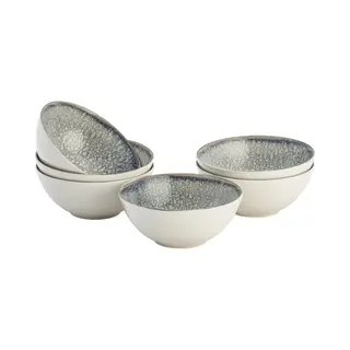 Lite-Body Kom - 500ml - Set Van 6 - Grijs Relief