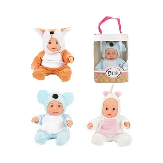 Toi-Toys Beau Babypop In Dierenpak - Olifant - Vanaf 24 Maanden