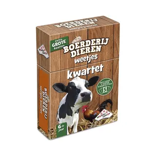 Identity Games Boerderijdieren Weetjes Kwartet - Kaartspel - Boordevol Leuke Feitjes Over Boederijdieren