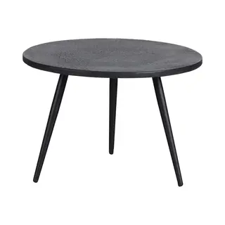 Garten Beistelltisch Suze 2-teilig Schwarz