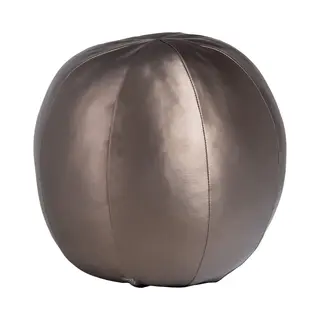 Woood Rodeo Bal Kussen Groot - Metallic - Koper Bruin - 37x37x37 Cm