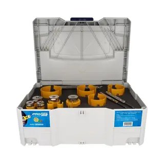 Pro-Fit, Gatenzagen, ProFit 09081682DSCT Lochsäge Multi Purpose Set 16/20/22/25/29/35/44/51/64/67/76/82 Mm (16 Mm, 20 Mm, 22 Mm, 25 Mm, 29 Mm, 35 Mm,