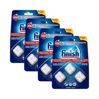 Finish Machinereiniger - Tijdens De Wasbeurt - 12 Tabletten - 4x 3 Stuks - Voordeelverpakking