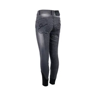 Harry's Horse Rijbroek Harrys Horse Liciano Denim Full Grip Kids - Zwart-denim - 140