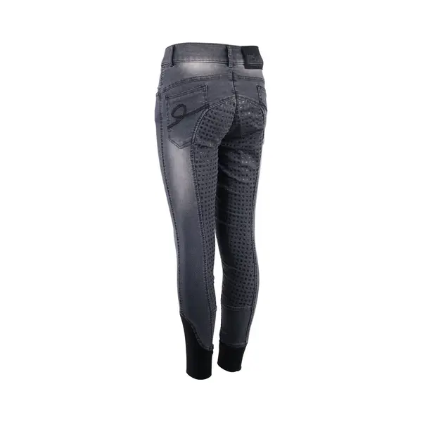 Harry's Horse Rijbroek Harrys Horse Liciano Denim Full Grip Kids - Zwart-denim - 140 thumbnail