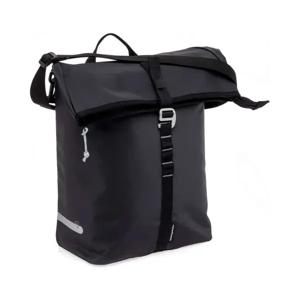 New Looxs ® Cantos Single - Enkele Fietstas - Afneembare Fietstas Enkel - Geschikt Voor Electrische Fietsen – 16, 5 Liter - Schoudertas - Zwart thumbnail