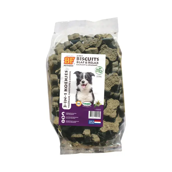 Biofood Bf®Petfood - 3 In 1 Kekse Bark & Relax - 500 G thumbnail