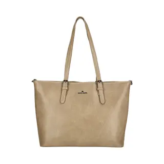 Enrico Benetti Julia Shopper – 15 Inch Laptop – Dames Laptoptas - Werktas Dames - 65019 – Lichttaupe