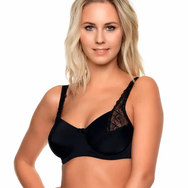 Elbrina Lingerie Elbrina Embroidery Vrouwen Beha - Black - Maat 80B thumbnail