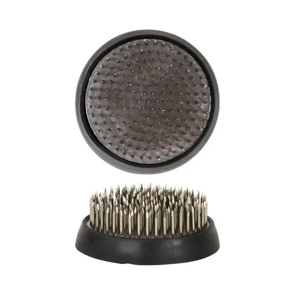 Esschert Design Kenzan L Steun voor stengelplanten Thermoplastisch rubber (Tpr), Metaal, Roestvrijstaal Zwart, Roestvrijstaal thumbnail