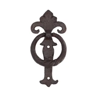 Esschert Design Deurklopper Klassiek - Gietijzer - L16 Cm - Vintage - Deurbel - Bel