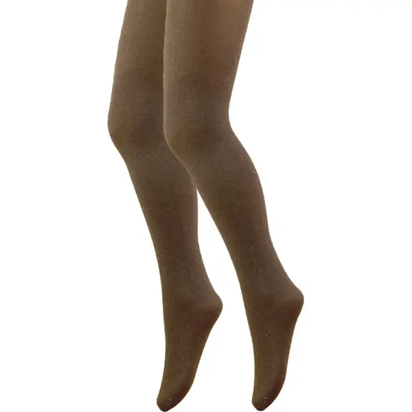 Meisjes Panty - 60 Den - Coffee Melange - Maat 116/128 thumbnail