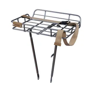 Basil Portland Front Bicycle basket Aluminium Silver