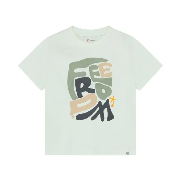 Noppies T-shirt Tee Ss - Almost Aqua - Maat 122 thumbnail