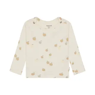 Noppies Shirt Beige / Donkerbeige / Stone Grey / Wolwit
