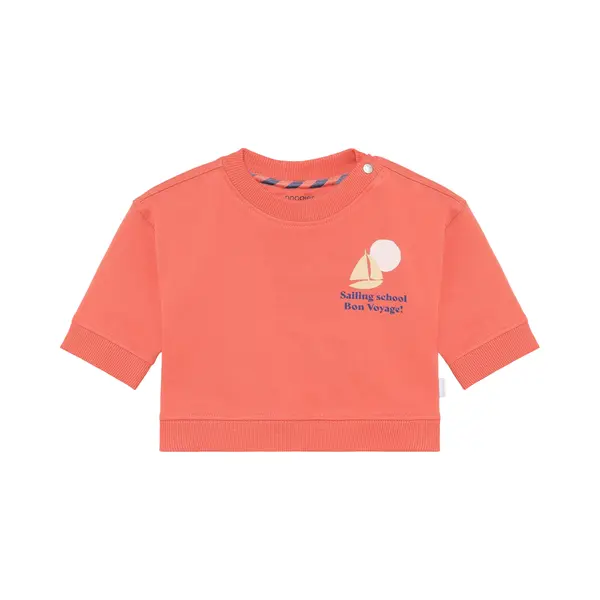 Noppies Sweatshirt Donkerblauw / Bloedrood / Wit thumbnail